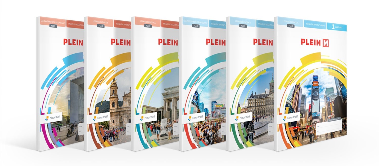Nieuwe identiteit Plein M covers voor VMBO