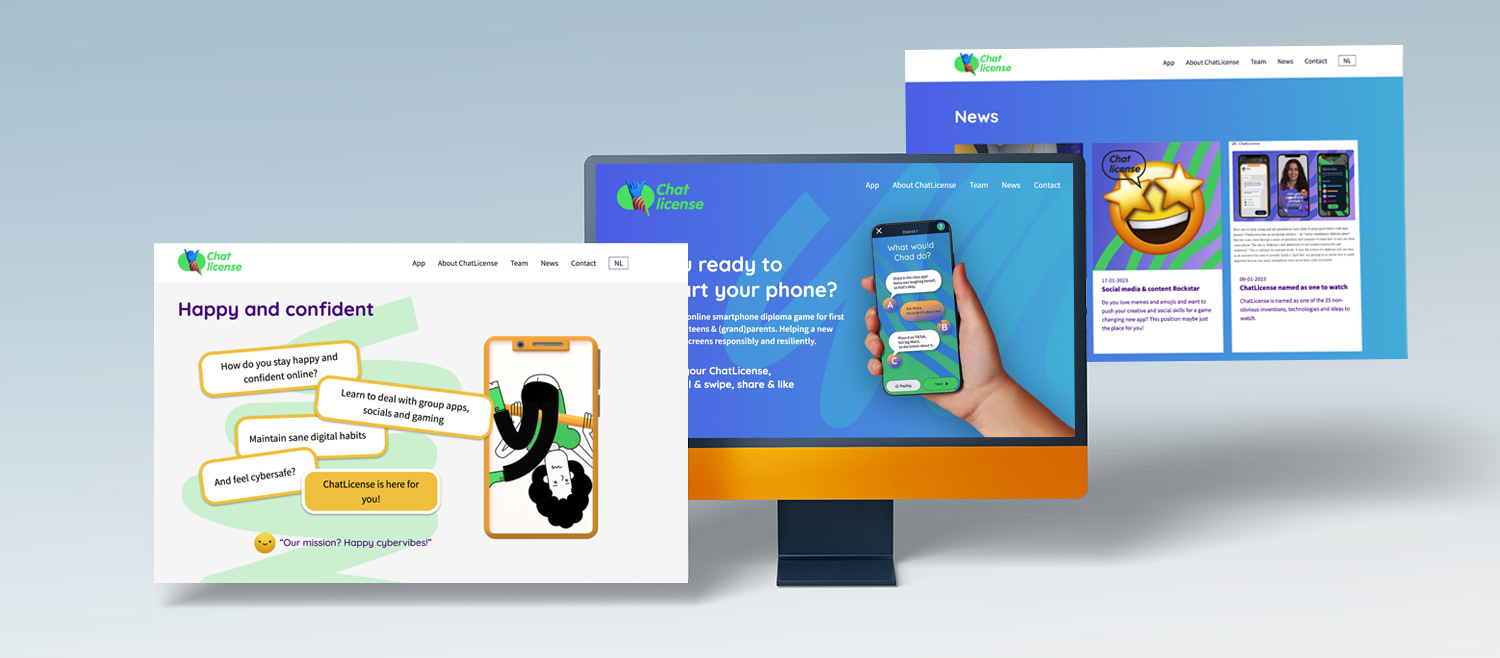 Website voor startup ChatLicence